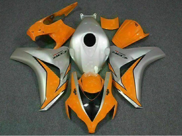 Orange Silber Honda CBR 1000 RR 2008-2011 Motorrad Vollverkleidung Orange Silber Honda CBR 1000 RR 2008-2011 Motorrad Vollverkleidung
