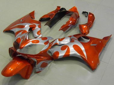 Orange Silber Honda CBR 600 F4i 2004-2007 Motorrad Verkleidungen