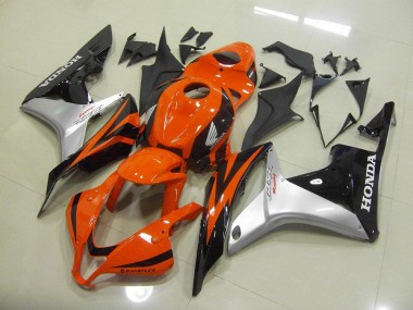 Orange Silber Schwarz Honda CBR 600 RR 2007-2008 Motorrad Verkleidung