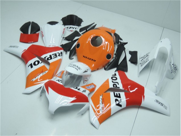 Orange Weiß Rot Repsol Honda CBR 1000 RR 2008-2011 Motorrad Verkleidungen Orange Weiß Rot Repsol Honda CBR 1000 RR 2008-2011 Motorrad Verkleidungen