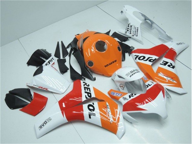 Orange Weiß Rot Repsol Honda CBR 1000 RR 2008-2011 Motorrad Verkleidungen Orange Weiß Rot Repsol Honda CBR 1000 RR 2008-2011 Motorrad Verkleidungen