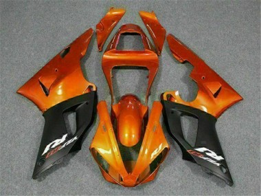 Orange Yamaha R1 2000-2001 Motorrad Vollverkleidung