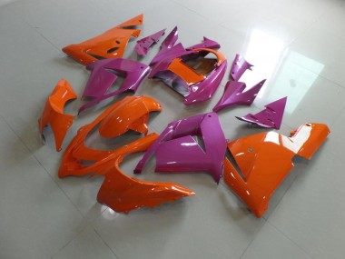 Orange und Rosa Kawasaki ZX10R 2003-2005 Motorrad Verkleidungen