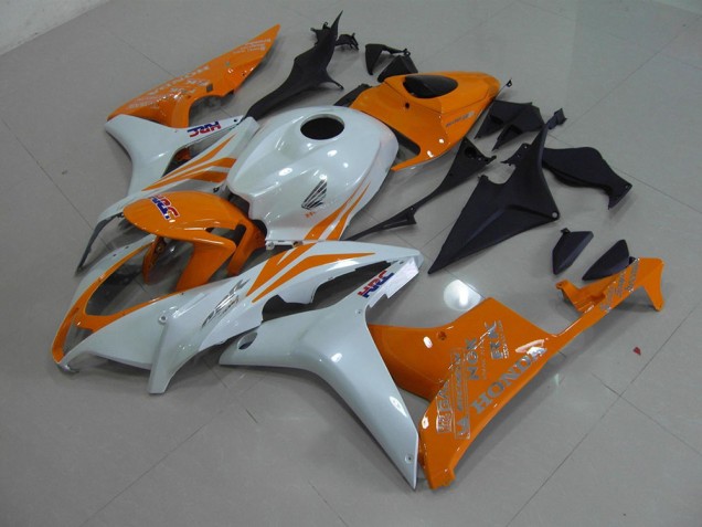 Perl Weiß Orange Honda CBR 600 RR 2007-2008 Motorrad Verkleidungen Perl Weiß Orange Honda CBR 600 RR 2007-2008 Motorrad Verkleidungen