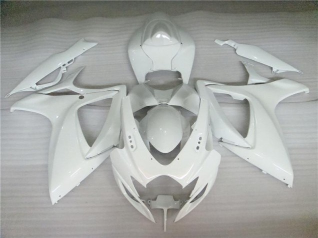 Perl Weiß Suzuki GSXR 600 / 750 K6 2006-2007 Motorrad Verkleidungen Perl Weiß Suzuki GSXR 600 / 750 K6 2006-2007 Motorrad Verkleidungen