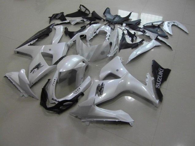 Perl Weiß und Schwarz Suzuki GSXR 1000 K9 2009-2016 Motorrad Verkleidungen Perl Weiß und Schwarz Suzuki GSXR 1000 K9 2009-2016 Motorrad Verkleidungen