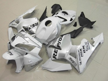 Repsol Weiß Silber Honda CBR 600 RR 2005-2006 Motorrad Verkleidungen
