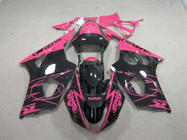 Rosa Schwarz Suzuki GSXR 1000 K3 2003-2004 Motorrad Verkleidungen Rosa Schwarz Suzuki GSXR 1000 K3 2003-2004 Motorrad Verkleidungen