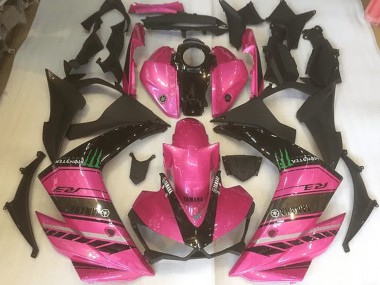 Rosa und Schwarz Yamaha R3 2015-2022 Motorrad Verkleidungen