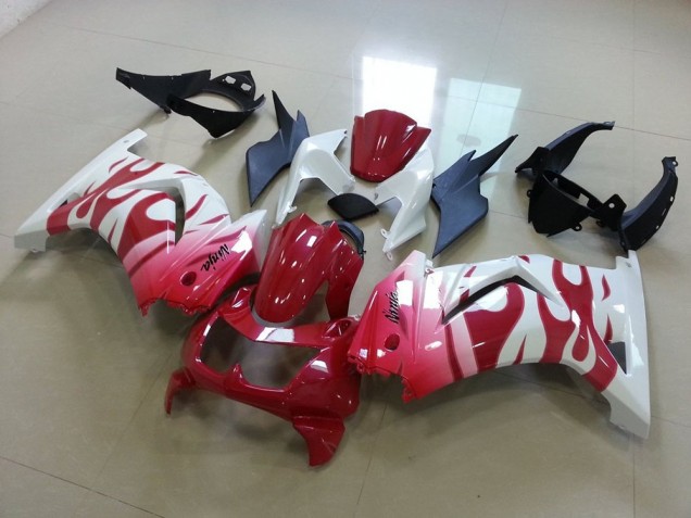 Rosarote Flamme Kawasaki ZX 250R 2008-2012 Motorrad Verkleidungen Rosarote Flamme Kawasaki ZX 250R 2008-2012 Motorrad Verkleidungen