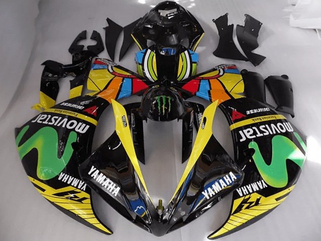 Rossi Movistar Yamaha R1 2009-2011 Motorrad Verkleidungen Rossi Movistar Yamaha R1 2009-2011 Motorrad Verkleidungen