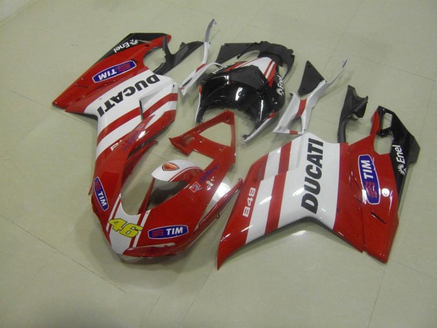 Rot 46 Ducati 848 1098 1198 2007-2014 Motorrad Verkleidungen Rot 46 Ducati 848 1098 1198 2007-2014 Motorrad Verkleidungen
