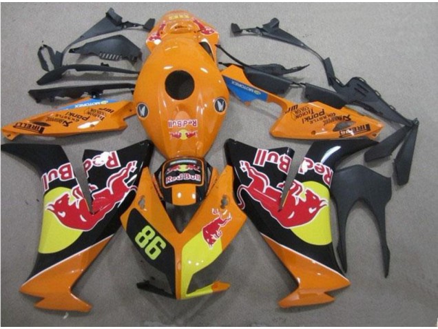 Rot Bull 86 Honda CBR 1000 RR 2012-2016 Motorrad Verkleidungen Rot Bull 86 Honda CBR 1000 RR 2012-2016 Motorrad Verkleidungen