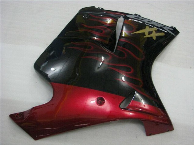 Rot Flamme Honda CBR 1100 XX 1996-2007 Motorrad Verkleidungen