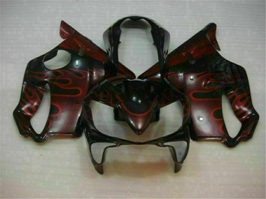 Rot Flamme Honda CBR 600 F4i 2004-2007 Motorrad Verkleidungen