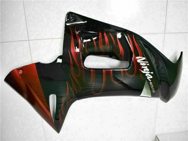 Rot Flamme Kawasaki EX650 2006-2008 Motorrad Verkleidungen Rot Flamme Kawasaki EX650 2006-2008 Motorrad Verkleidungen