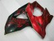 Rot Flamme Schwarz Suzuki GSXR 1000 K9 2009-2016 Motorrad Verkleidungen Rot Flamme Schwarz Suzuki GSXR 1000 K9 2009-2016 Motorrad Verkleidungen