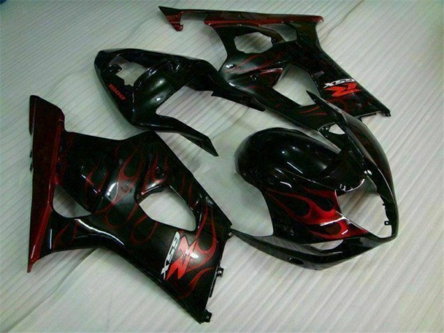Rot Flamme Suzuki GSXR 1000 K3 2003-2004 Motorrad Verkleidungen Rot Flamme Suzuki GSXR 1000 K3 2003-2004 Motorrad Verkleidungen