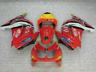 Rot Gelb Kawasaki EX250 2008-2012 Motorrad Verkleidungen