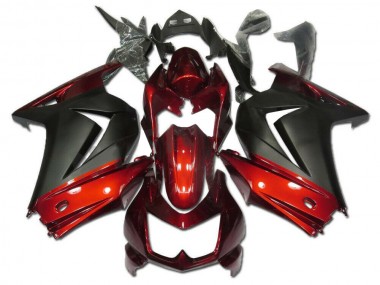 Rot Grau Kawasaki EX250 2008-2012 Motorrad Verkleidungen