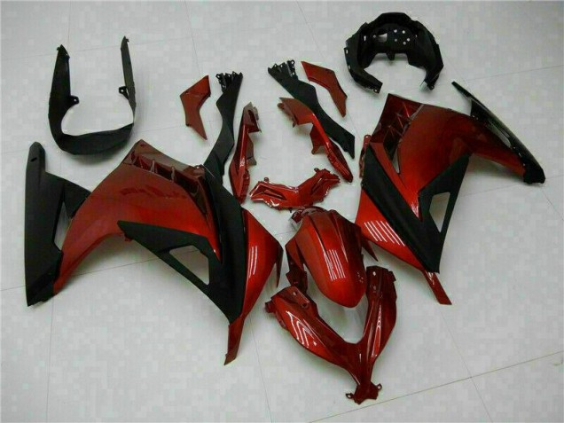 Rot Kawasaki EX300 2013-2016 Motorrad Verkleidungen Rot Kawasaki EX300 2013-2016 Motorrad Verkleidungen