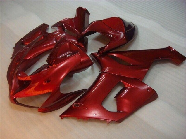 Rot Kawasaki ZX6R 2005-2006 Motorrad Verkleidungen Rot Kawasaki ZX6R 2005-2006 Motorrad Verkleidungen