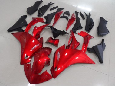 Rot Matt Schwarz Honda CBR 250 RR 2011-2013 Motorrad Verkleidungen