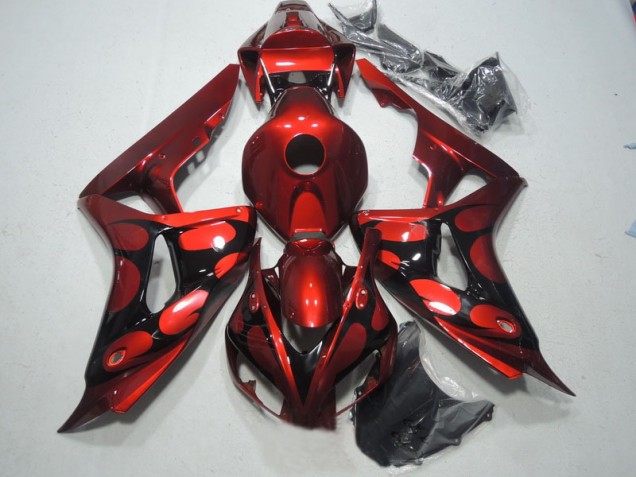 Rot Schwarz Honda CBR 1000 RR 2006-2007 Motorrad Verkleidung Rot Schwarz Honda CBR 1000 RR 2006-2007 Motorrad Verkleidung
