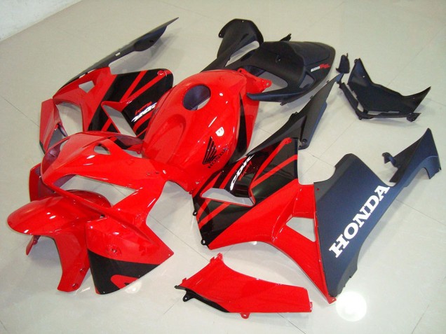 Rot Schwarz Honda CBR 600 RR 2005-2006 Motorrad Verkleidungen Rot Schwarz Honda CBR 600 RR 2005-2006 Motorrad Verkleidungen