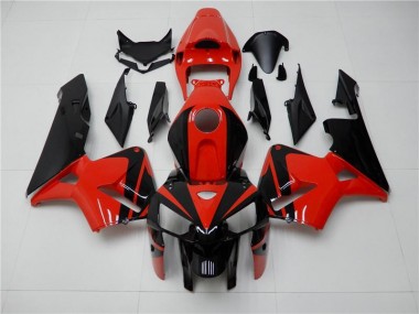 Rot Schwarz Honda CBR 600 RR 2005-2006 Motorrad Verkleidungen & Plastik