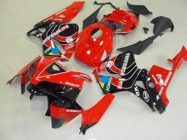 Rot Schwarz Jomo Honda CBR 600 RR 2005-2006 Motorrad Verkleidungen