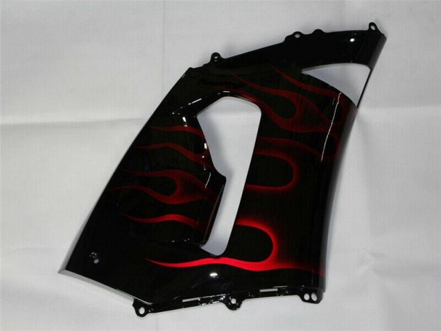 Rot Schwarz Kawasaki ZX6R 2005-2006 Motorrad Verkleidungen Rot Schwarz Kawasaki ZX6R 2005-2006 Motorrad Verkleidungen