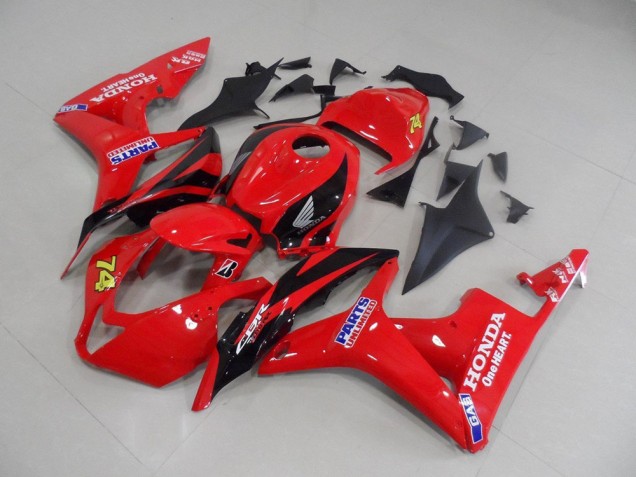 Rot Schwarz Rennen Honda CBR 600 RR 2007-2008 Motorrad Verkleidungen Rot Schwarz Rennen Honda CBR 600 RR 2007-2008 Motorrad Verkleidungen