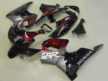 Rot Schwarz Silber Honda CBR 900 RR 893 1996-1997 Motorrad Verkleidungen