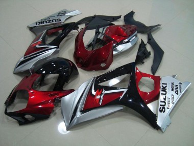 Rot Schwarz Silber Suzuki GSXR 1000 K7 2007-2008 Motorrad Verkleidung