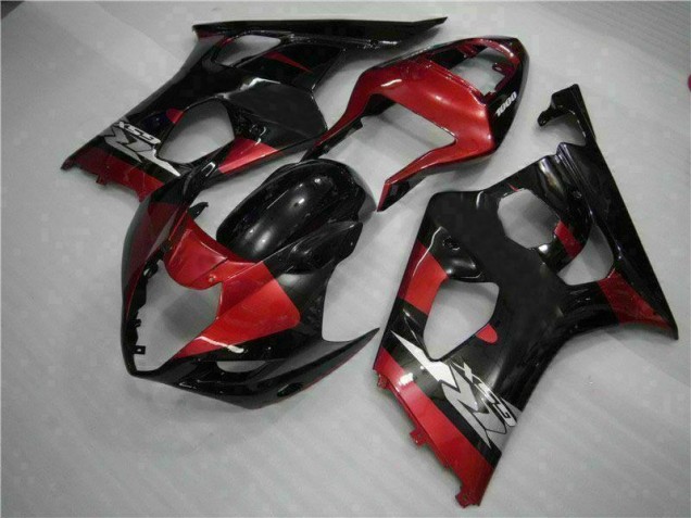 Rot Schwarz Suzuki GSXR 1000 K3 2003-2004 Motorrad Verkleidungen Rot Schwarz Suzuki GSXR 1000 K3 2003-2004 Motorrad Verkleidungen