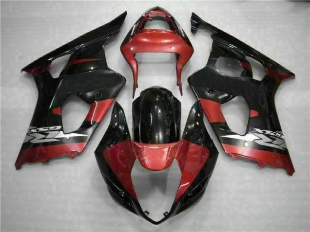 Rot Schwarz Suzuki GSXR 1000 K3 2003-2004 Motorrad Verkleidungen Rot Schwarz Suzuki GSXR 1000 K3 2003-2004 Motorrad Verkleidungen