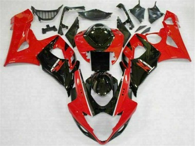 Rot Schwarz Suzuki GSXR 1000 K5 2005-2006 Motorrad Verkleidungen