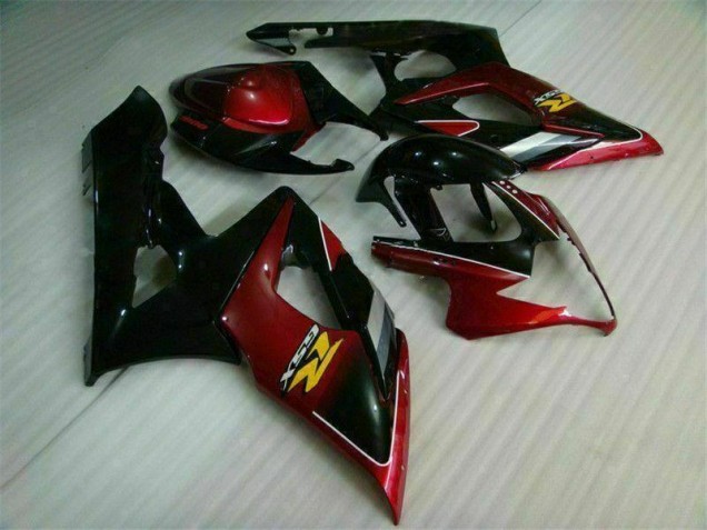 Rot Schwarz Suzuki GSXR 1000 K5 2005-2006 Motorrad Verkleidungen & Plastik Rot Schwarz Suzuki GSXR 1000 K5 2005-2006 Motorrad Verkleidungen & Plastik