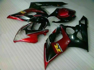 Rot Schwarz Suzuki GSXR 1000 K5 2005-2006 Motorrad Verkleidungen & Plastik