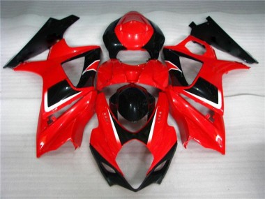 Rot Schwarz Suzuki GSXR 1000 K7 2007-2008 Motorrad Vollverkleidung
