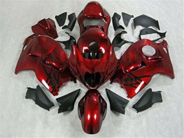 Rot Schwarz Suzuki GSXR 1300 Hayabusa 1996-2007 Motorrad Verkleidungen Rot Schwarz Suzuki GSXR 1300 Hayabusa 1996-2007 Motorrad Verkleidungen