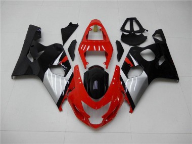 Rot Schwarz Suzuki GSXR 600 / 750 K4 2004-2005 Motorrad Verkleidungen