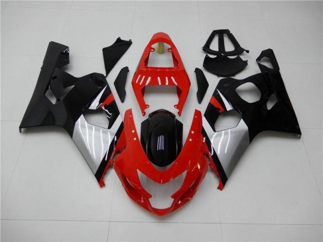 Rot Schwarz Suzuki GSXR 600 / 750 K4 2004-2005 Motorrad Verkleidungen Rot Schwarz Suzuki GSXR 600 / 750 K4 2004-2005 Motorrad Verkleidungen