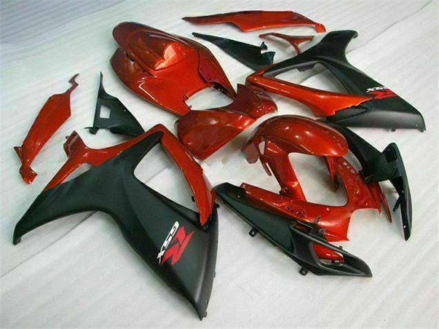 Rot Schwarz Suzuki GSXR 600 / 750 K6 2006-2007 Motorrad Verkleidung Rot Schwarz Suzuki GSXR 600 / 750 K6 2006-2007 Motorrad Verkleidung