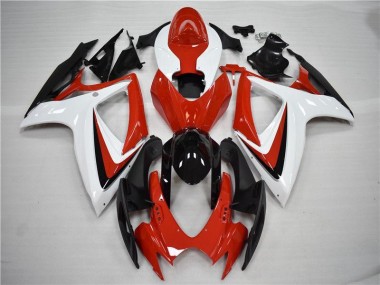 Rot Schwarz Suzuki GSXR 600 / 750 K6 2006-2007 Motorrad Verkleidungen