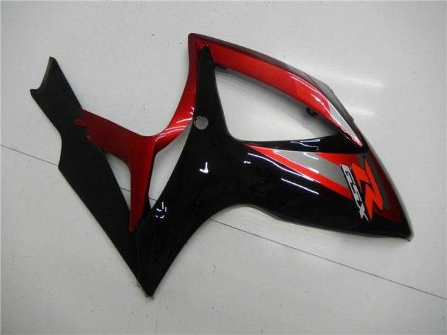 Rot Schwarz Suzuki GSXR 600 / 750 K6 2006-2007 Motorrad Verkleidungen & Plastik Rot Schwarz Suzuki GSXR 600 / 750 K6 2006-2007 Motorrad Verkleidungen & Plastik