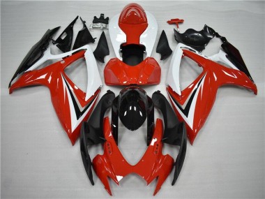 Rot Schwarz Suzuki GSXR 600 / 750 K6 2006-2007 Motorrad Vollverkleidung