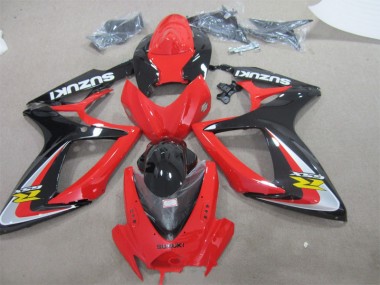 Rot Schwarz Suzuki GSXR 600 K6 2006-2007 Motorrad Verkleidung