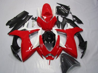 Rot Schwarz Suzuki GSXR 600 K6 2006-2007 Motorrad Verkleidungen